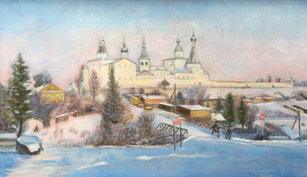 Russian Monastery in Winter