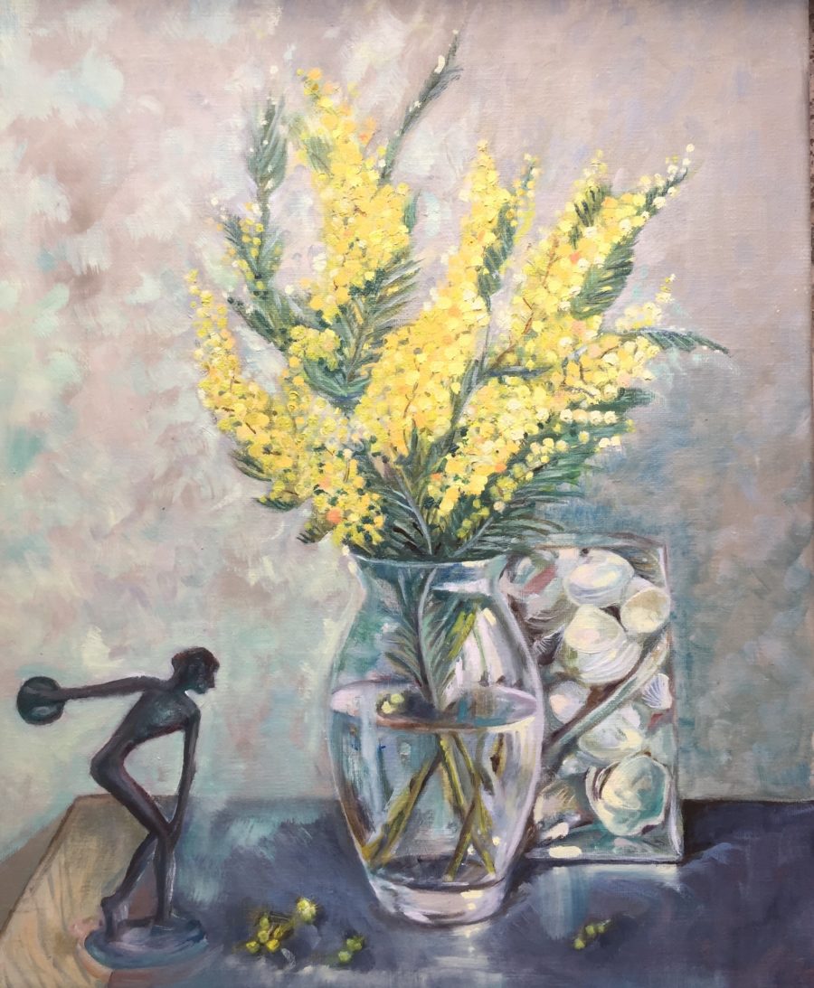 Still life with mimosa